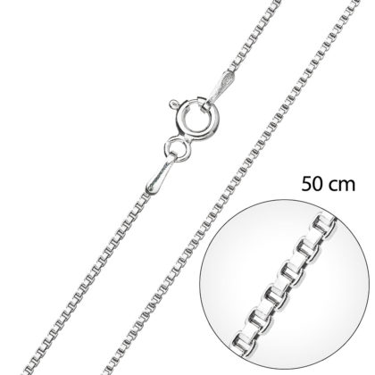 Stříbrný řetízek kulatý délka 50 cm 30014