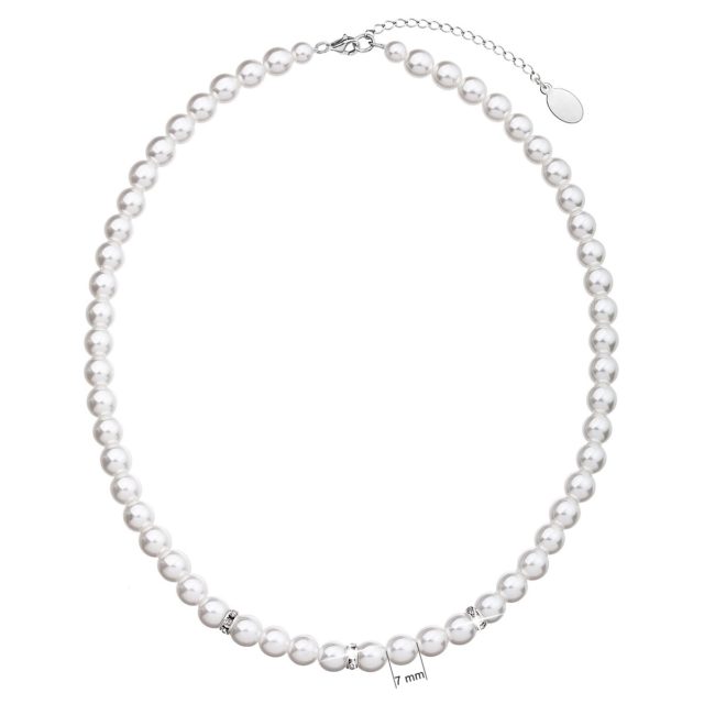 Perlový náhrdelník bílý 32012.1