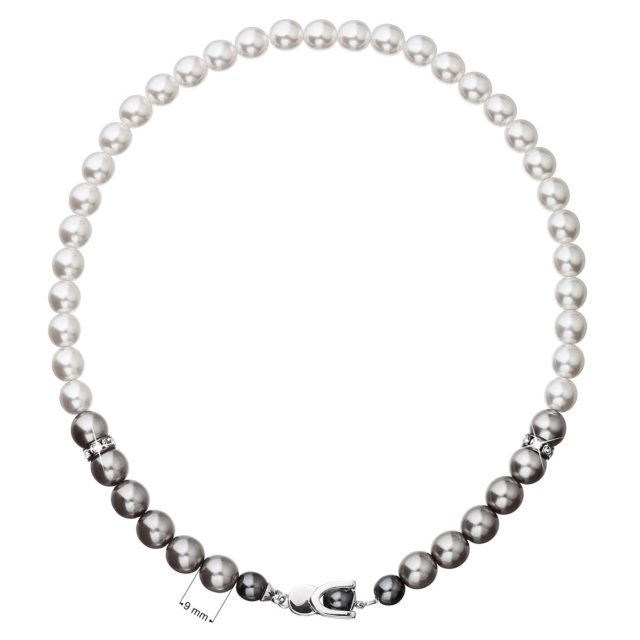 Perlový náhrdelník šedý 32043.3