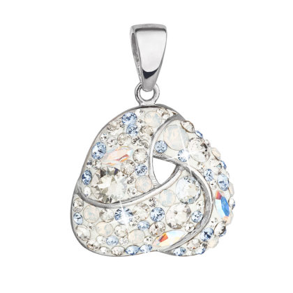 Stříbrný přívěsek s krystaly Swarovski modrý 34189.3 light sapphire