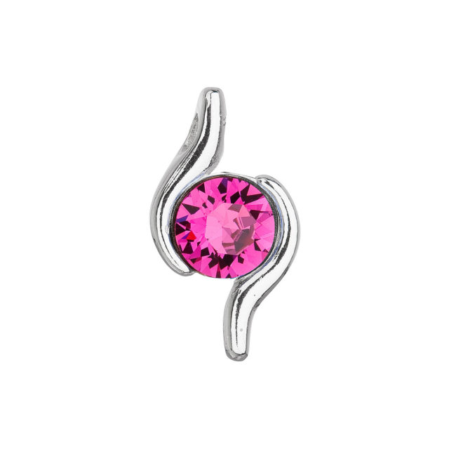 Stříbrný přívěsek se Swarovski krystalem růžový 34261.3 fuchsia