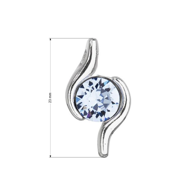 Stříbrný přívěsek se Swarovski krystalem modrý 34261.3 lt.sapphire