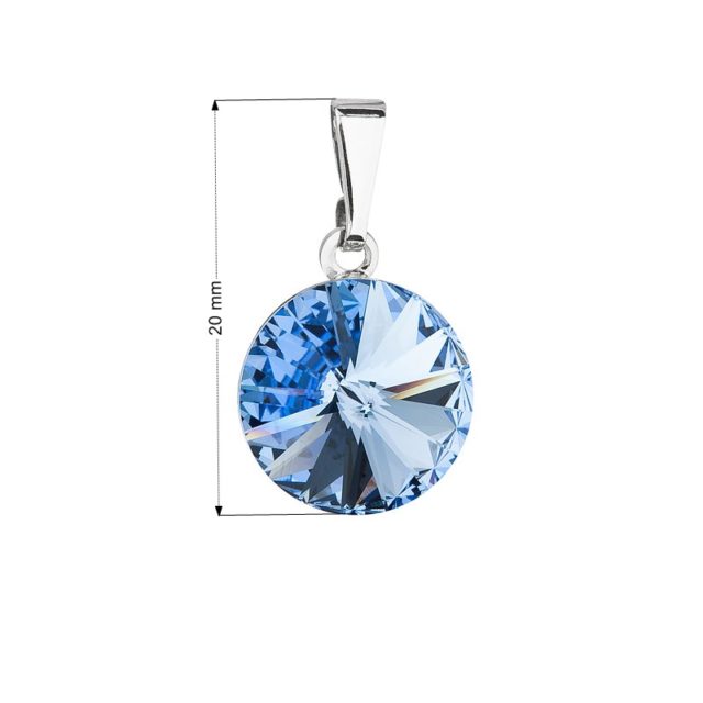 Přívěsek bižuterie se Swarovski krystaly modrý 54001.3 light sapphire