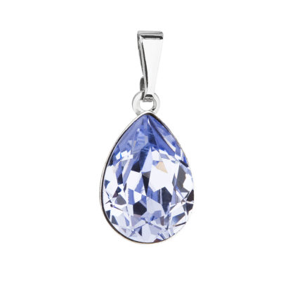 Přívěsek bižuterie se Swarovski krystaly modrá slza 54016.3 lavender