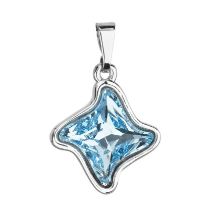 Přívěsek bižuterie se Swarovski krystaly modrá hvězdička 54034.3 aqua