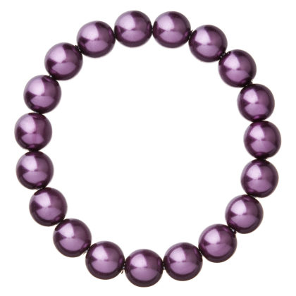 Perlový náramek fialový 56010.3 dark violet