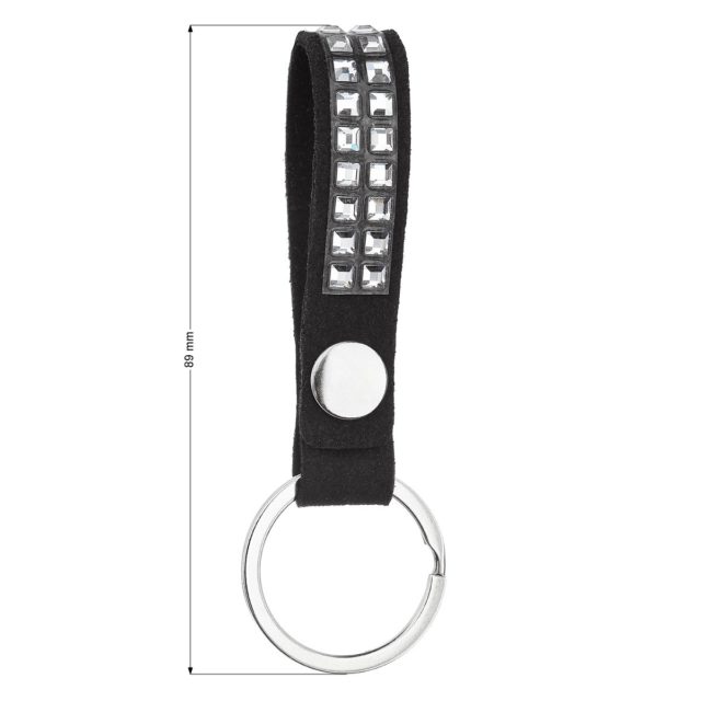 Klíčenka s krystaly Swarovski černá 78004.3