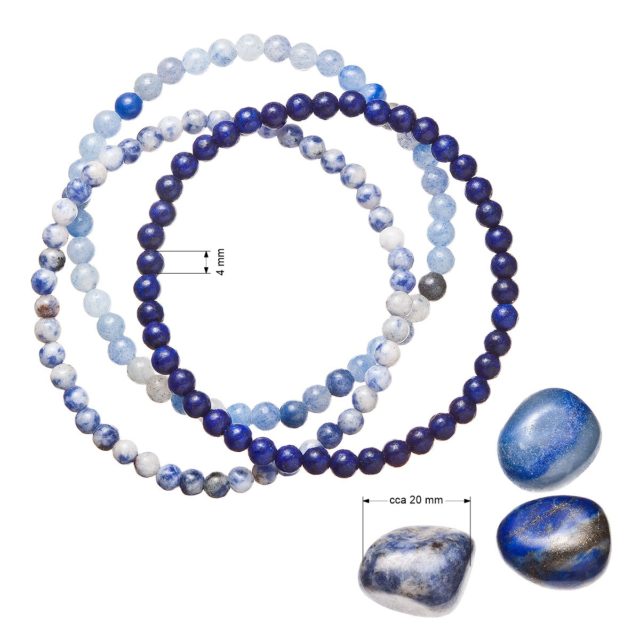 avanturín a lapis lazuli 43043.3 modrý