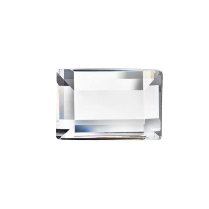 Brož bižuterie se Swarovski krystalem bílý obdelník 78011.3 crystal